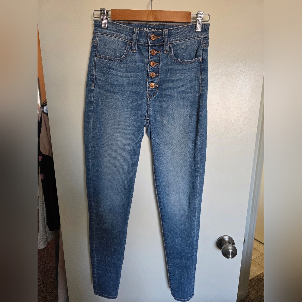 American Eagle Outfitters High Rise Blue Jeans